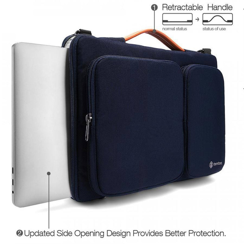 Tomtoc Defender A42 Laptop Bag - Navy 13 to 13.5 Inch