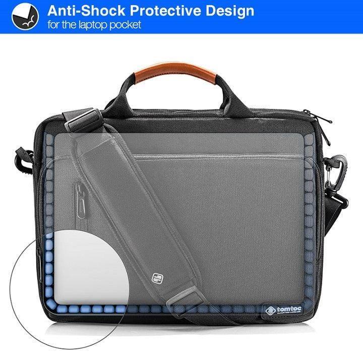 Tomtoc Defender A50 Laptop Bag - Black 15 to 15.6 Inch