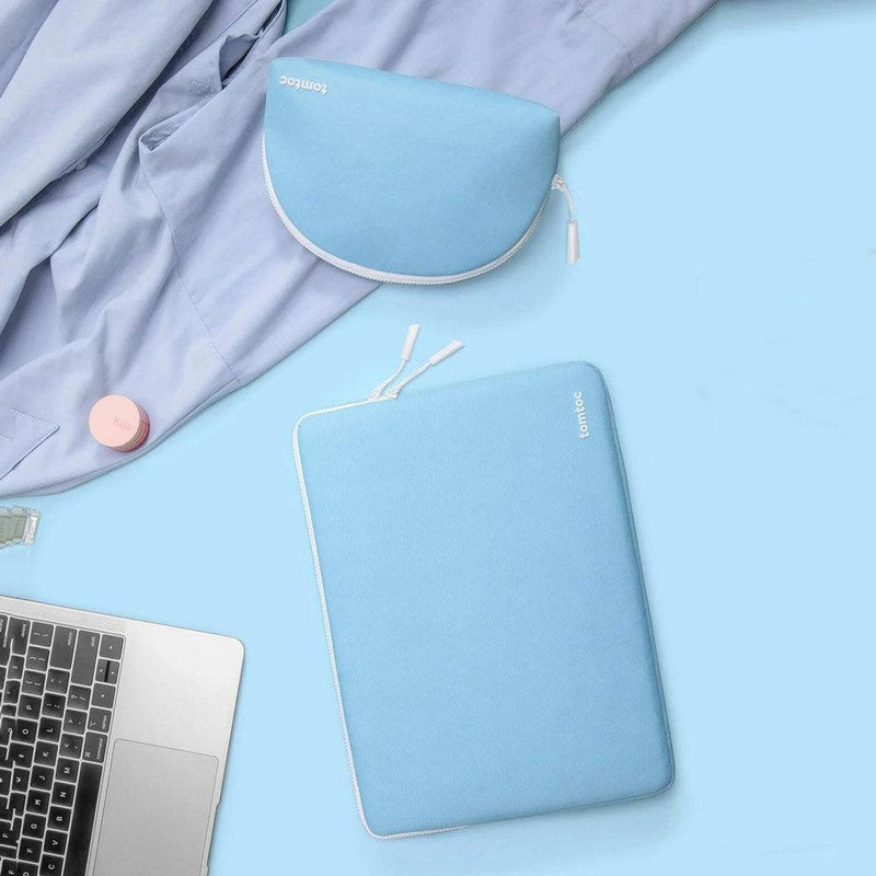 Tomtoc Duo 13 Inch Laptop Sleeve and Pouch - Blue - Modern Quests