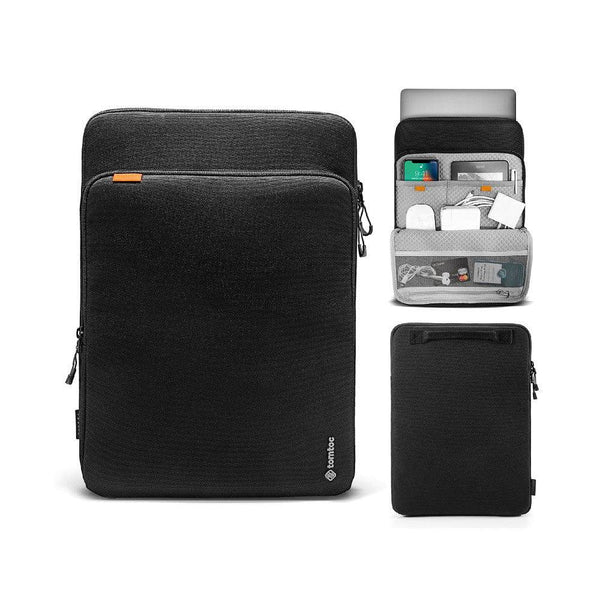 Tomtoc Performance 360 Laptop Sleeve - Black 15 to 16 Inch - Modern Quests