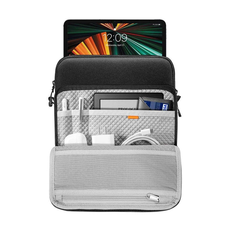 Tomtoc Performance 360 Shoulder Bag for iPad - Black 10.9 Inch - Modern Quests