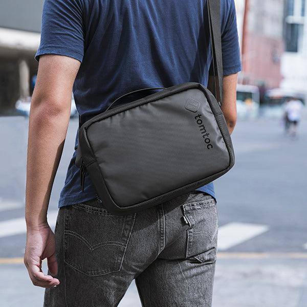 Tomtoc Urban Shoulder Bag for iPad Pro 11 Inch - Black - Modern Quests