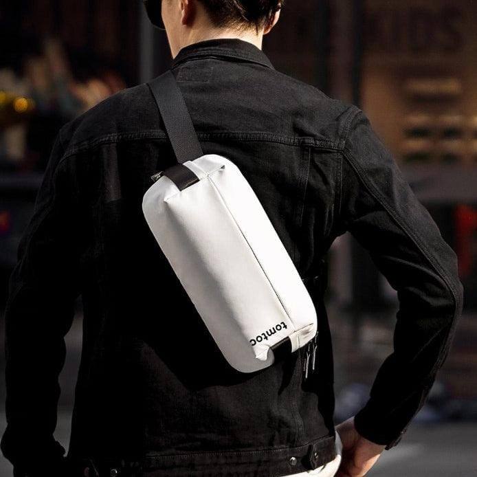 Tomtoc Urban Sling Bag White Modern Quests