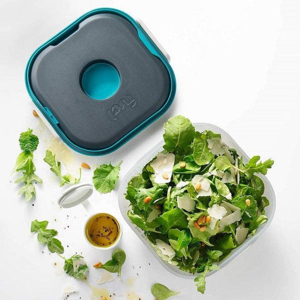 Trudeau Fuel Salad On-The-Go Container - Tropical Blue