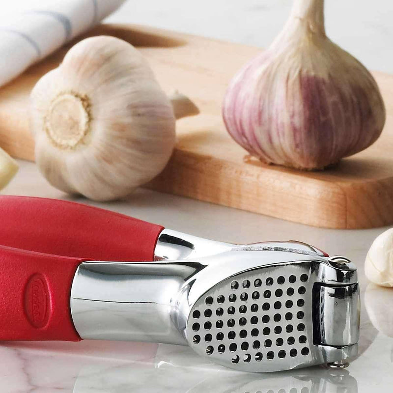 Trudeau Garlic Press with Handle - Red – Modern Quests