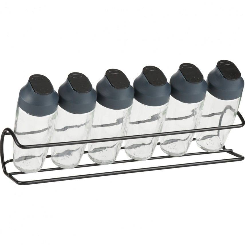 Trudeau Horizontal 6 Bottle Spice Rack Modern Quests