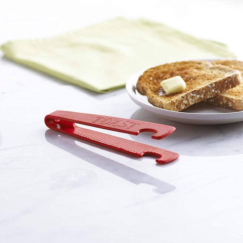 Trudeau Silicone Toaster Tongs - Red - Modern Quests