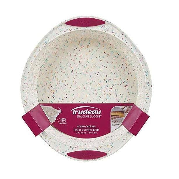 Trudeau Structure Silicone Round Cake Pan - White Confetti - Modern Quests