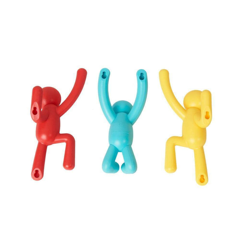 Umbra Buddy Hooks, Set of 3 - Red Green Yellow - Modern Quests