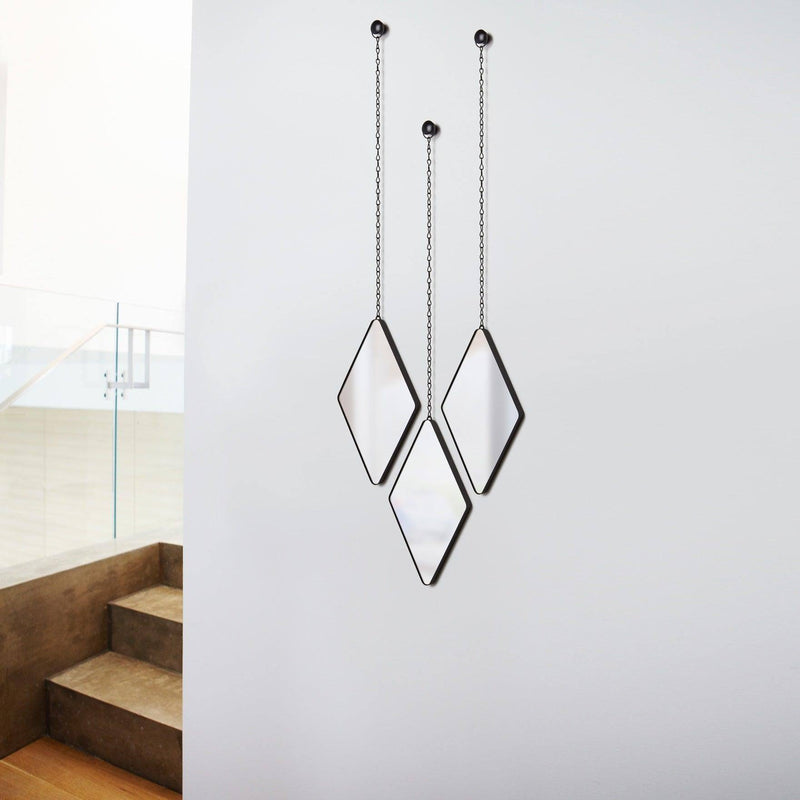 Umbra Dima Mirrors, Set of 3 Black Modern Quests