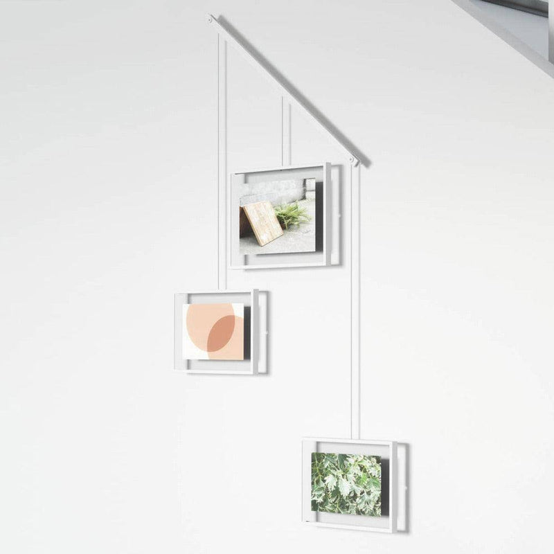 Umbra Exhibit Photo Display, Set of 3 - White - Modern Quests