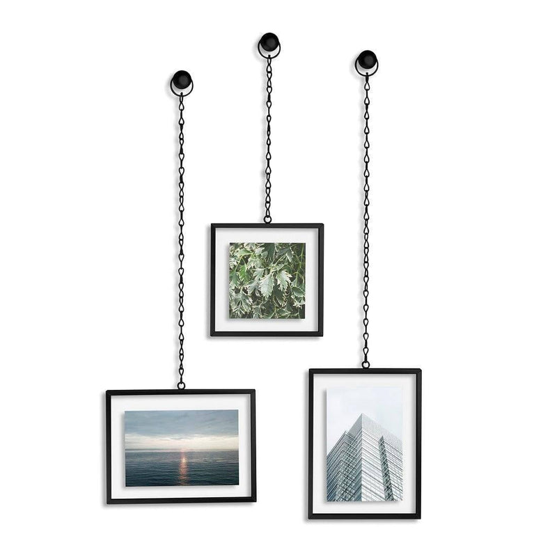 Umbra Fotochain Frames, Set of 3 - Black - Modern Quests