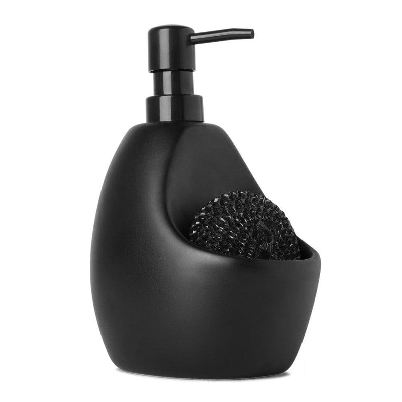 Umbra Joey Kitchen Soap Pump with Scrub - Black