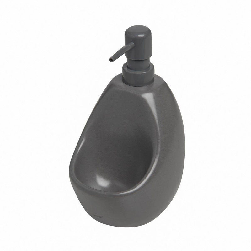 Umbra Joey Kitchen Soap Pump with Scrub - Charcoal - Modern Quests