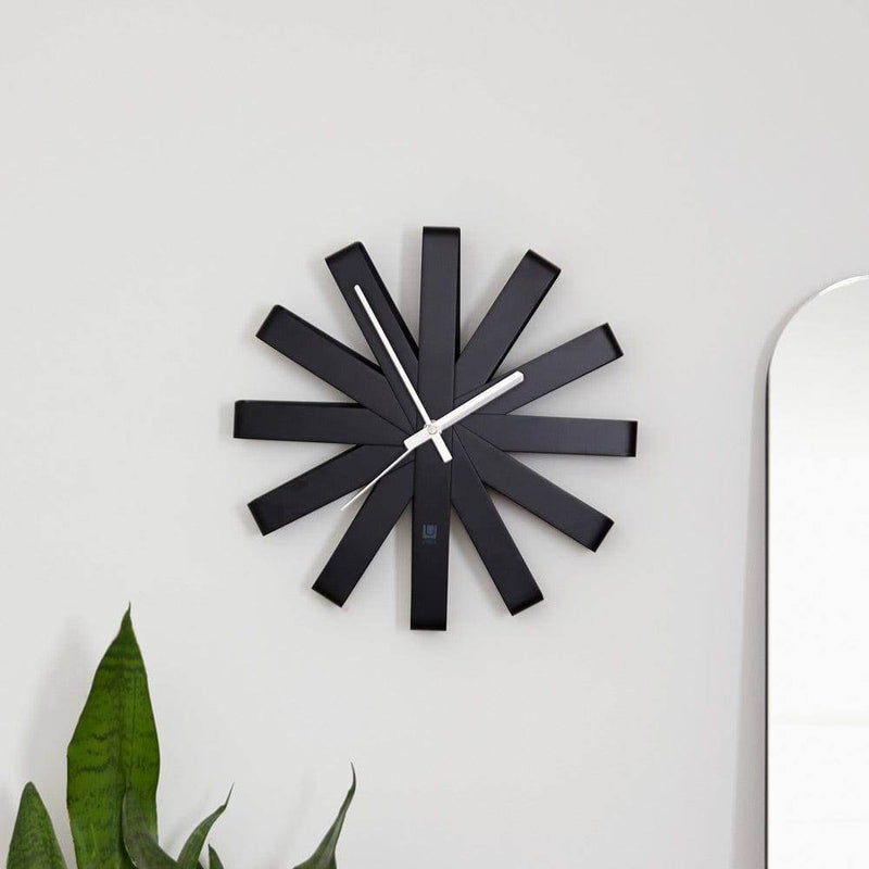 Umbra Ribbon Wall Clock 30cm - Black