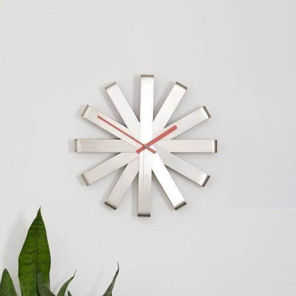 Umbra Ribbon Wall Clock 30cm - Steel