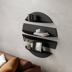 Umbra Solis Metal Floating Wall Shelves - Black - Modern Quests