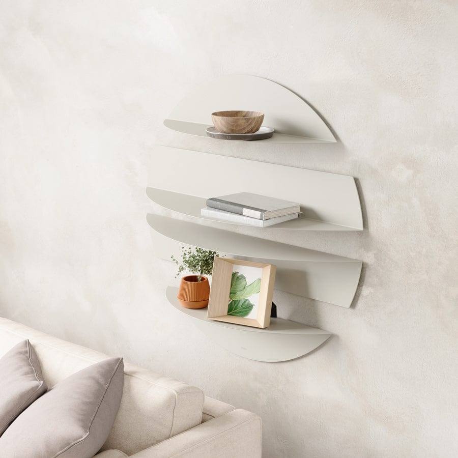 Umbra Solis Metal Floating Wall Shelves Stone Modern Quests