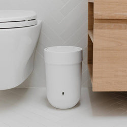 Umbra Touch Wastecan with Lid - White