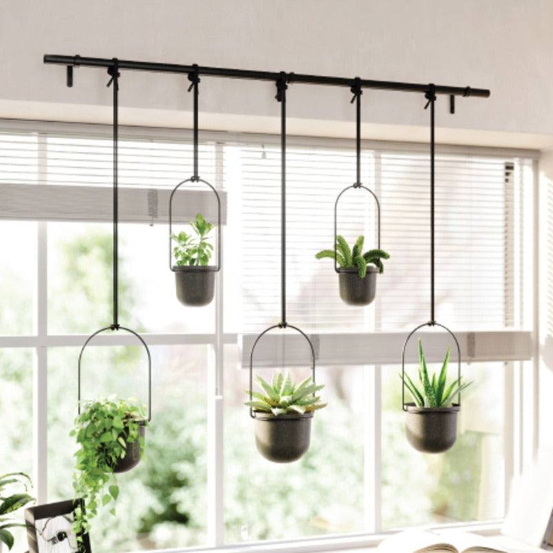 Umbra Fioriera sospesa per piante grasse, erbe aromatiche e altre piccole piante, bianco, set da 5