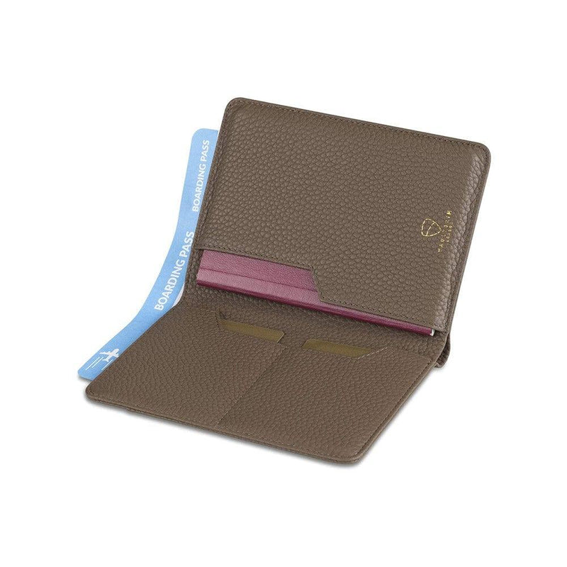 Vaultskin London Kensington Passport Wallet - Matt Brown RFID