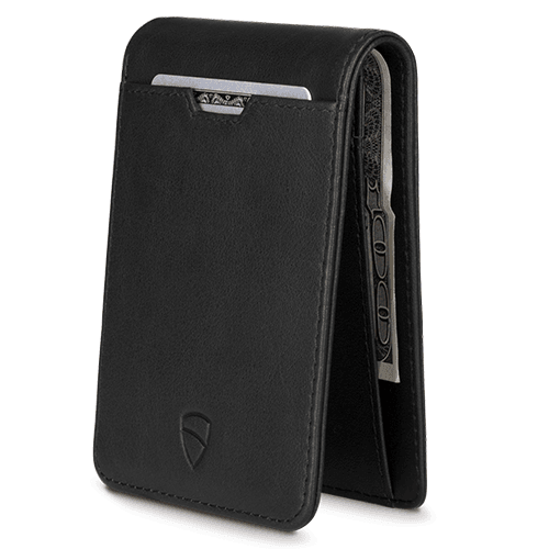  Vaultskin MAYFAIR Minimalist Leather Zipper Wallet