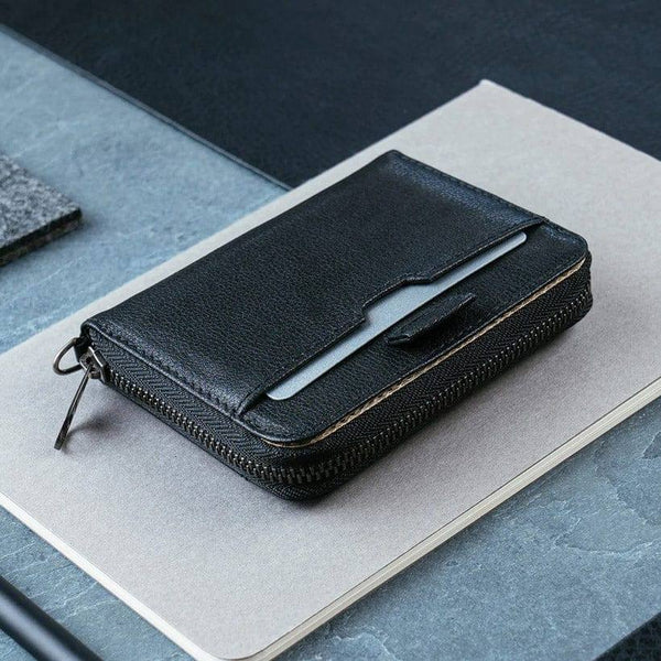 Vaultskin London Mayfair Zipper Wallet - Black