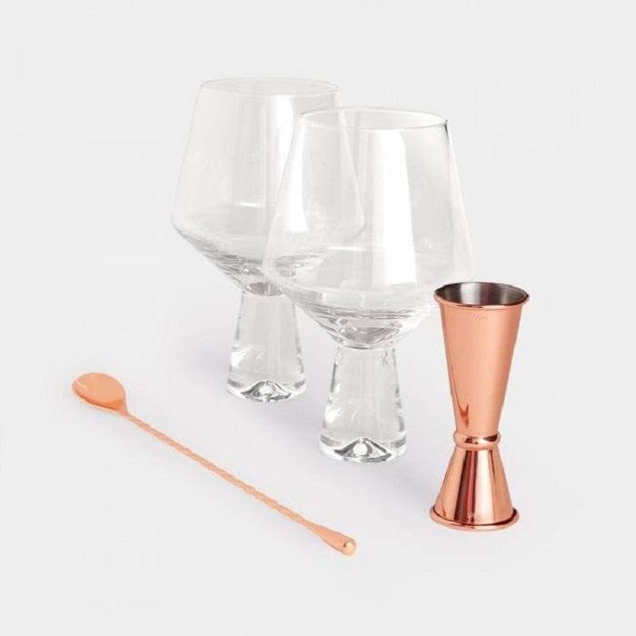Vonshef Gin Glasses Bar Gift Set - Modern Quests