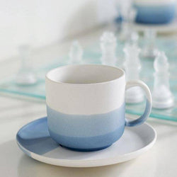 Waabi Saabi Skye Porcelain Mugs with Saucers, Set of 2 - Modern Quests