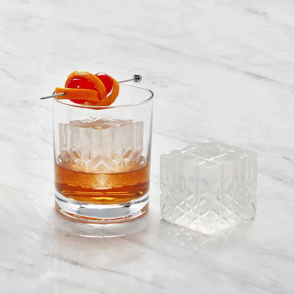 W&P Design Peak Crystal Cocktail Ice Tray - Charcoal