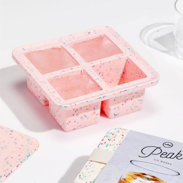 W&P Design Peak Extra Large Ice Tray - Speckled Pink
