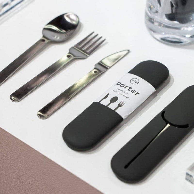 W&P Design Porter Travel Cutlery Set - Charcoal - Modern Quests