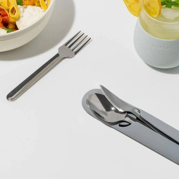 W&P Design Porter Travel Cutlery Set - Slate