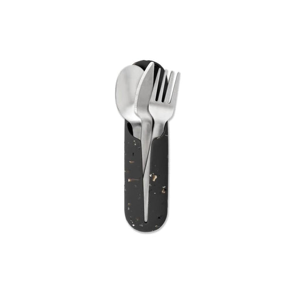 W&P Design Porter Travel Cutlery Set - Terrazzo Charcoal