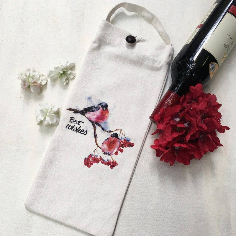 Whistling Yarns Charming & Quirky Wine Bags, Set of 3