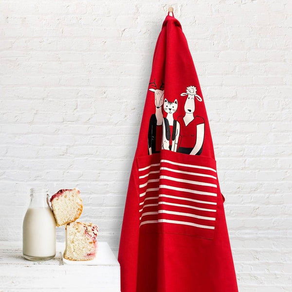 Whistling Yarns Kitchen Apron - Quirky Crew