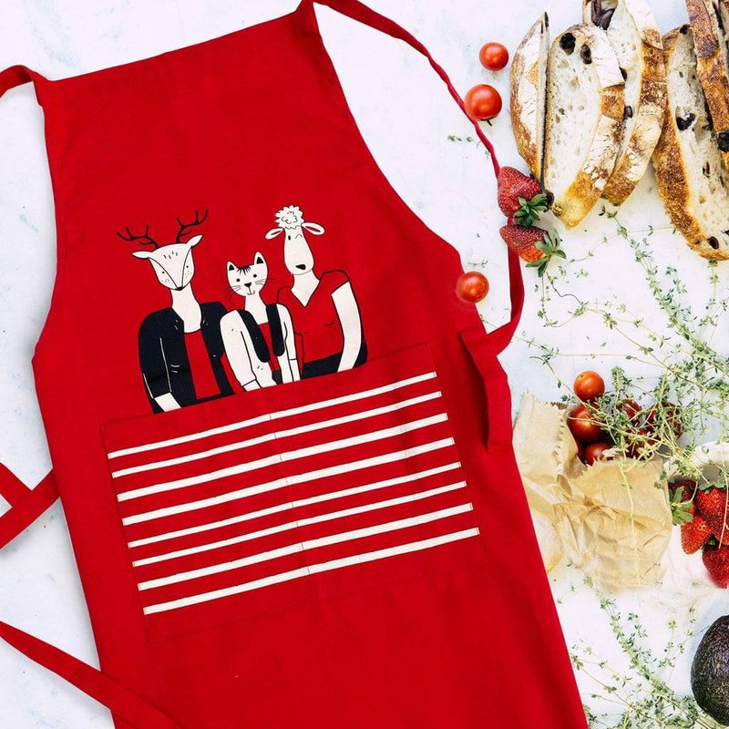 Whistling Yarns Kitchen Apron - Quirky Crew - Modern Quests