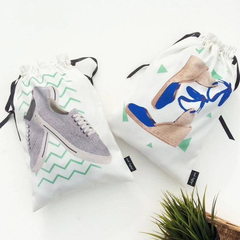 Whistling Yarns Wedges & Sneakers Bags, Set of 2 - Modern Quests