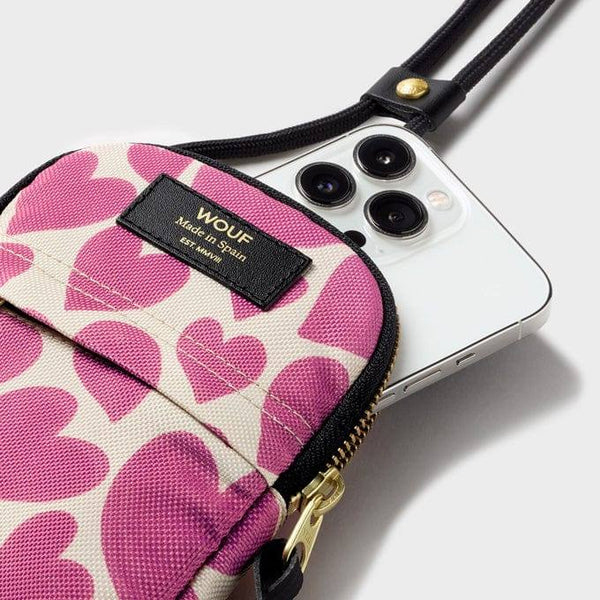 WOUF Barcelona Pink Love Phone Bag