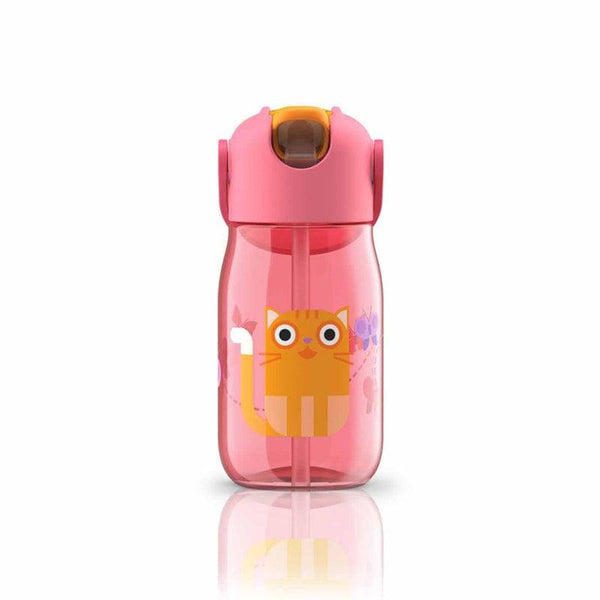 Zoku Kids Flip Straw Bottle - Pink