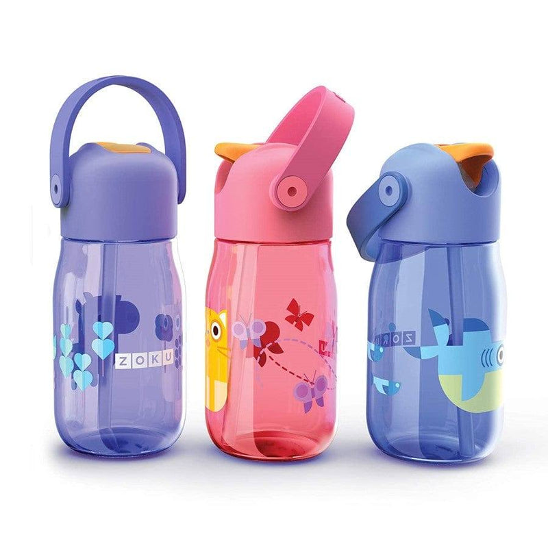 Zoku Kids Flip Straw Bottle - Pink - Modern Quests