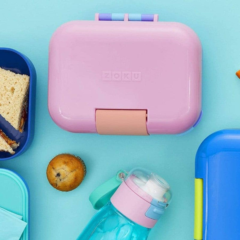 Zoku Neat Bento Jr Kids Lunch Box - Pink - Modern Quests