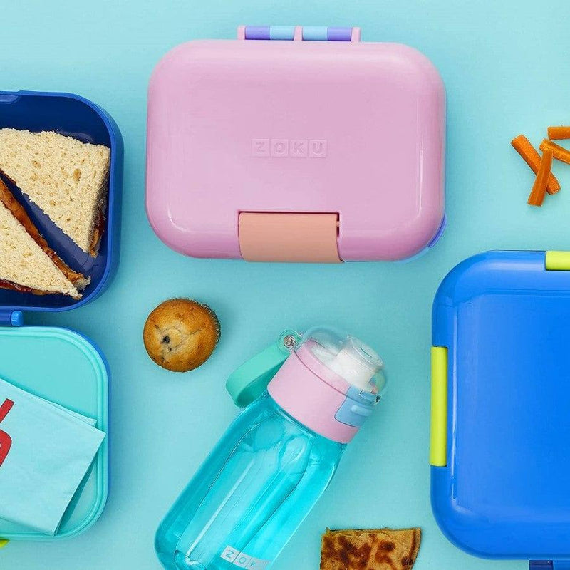 Zoku Neat Bento Jr Kids Lunch Box - Pink - Modern Quests