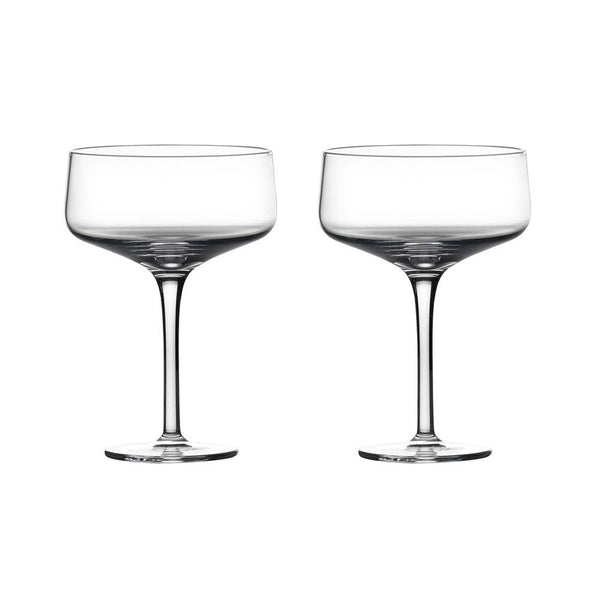 Zone Denmark Rocks Coupe Glasses, Set of 2 - Modern Quests