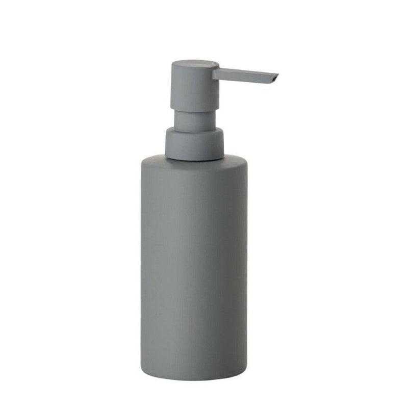 Zone Denmark Soap Dispenser in Elegant Grey- Porcelain Stylish and  Functional Bathroom Accessory - 3.93x3.93x5.51 inches
